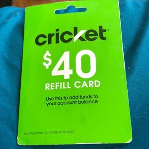 Cricket refill card